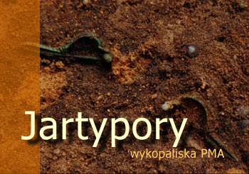 Jartypory - wykopaliska  archeologiczne prowadzone przez Dzia� Epoki �elaza PMA. Dane stanowiska: cmentarzysko, kultura wielbarska czyli Goci, okres wp�yw�w rzymskich, cia�opalny oraz inhumacyjny obrz�dek pogrzebowy, groby cz�stkowe.  