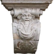 Zdjęcie elementu architektonicznego Arsenału - kapitel